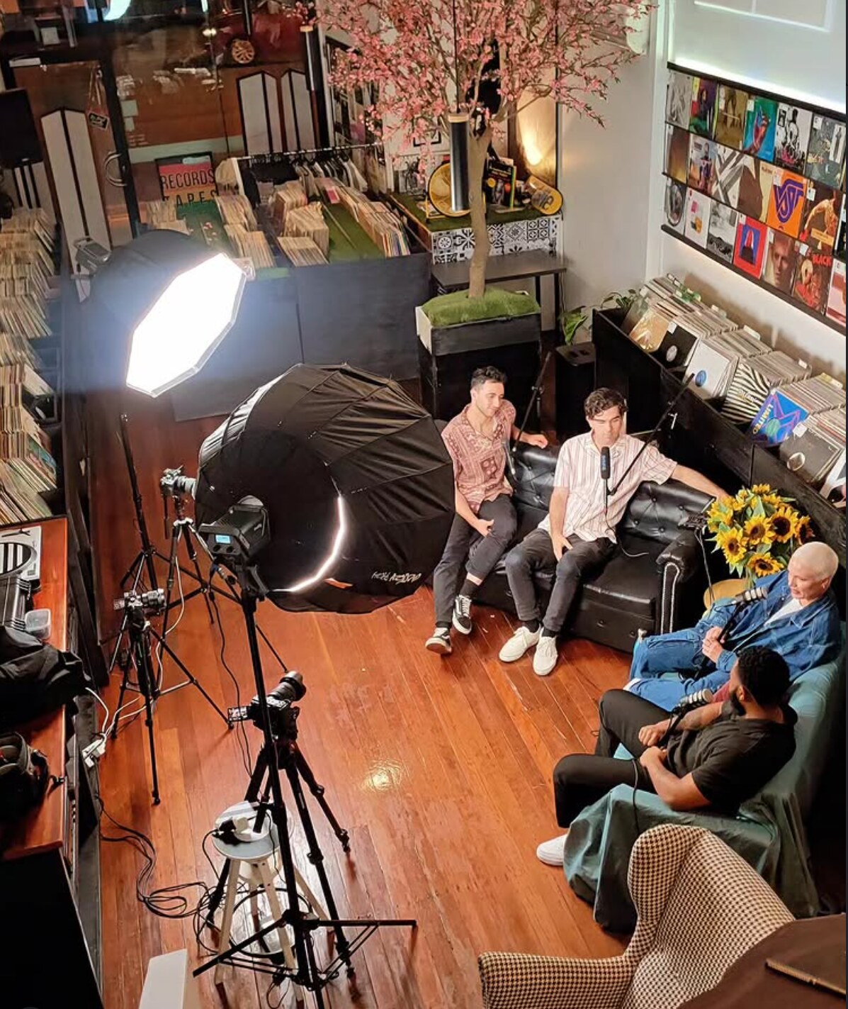 podcast setup in store