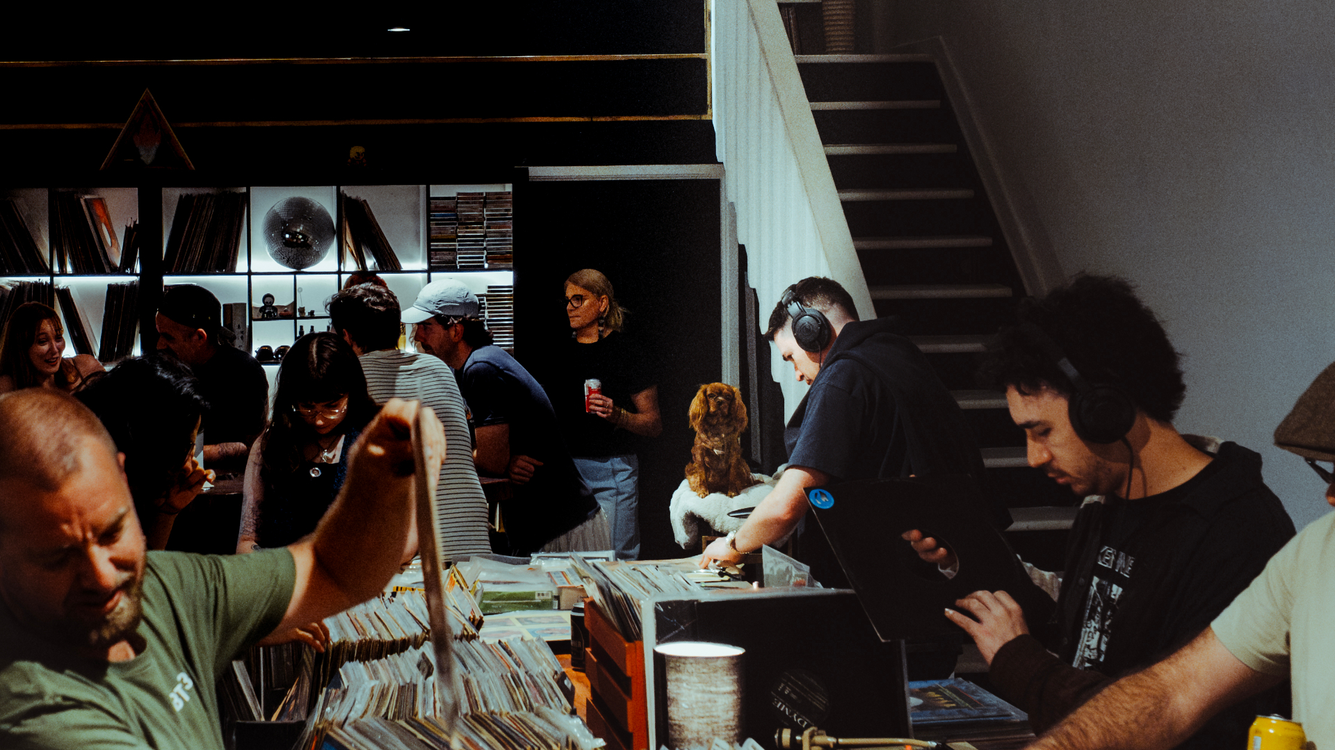 catalog music shop scene
